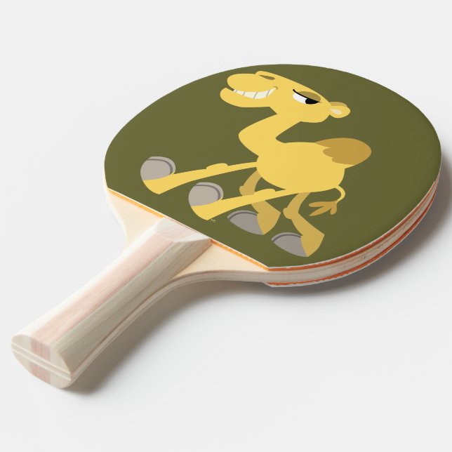 Cool and Cute Cartoon Camel Ping Pong Paddle (Front Angle)
