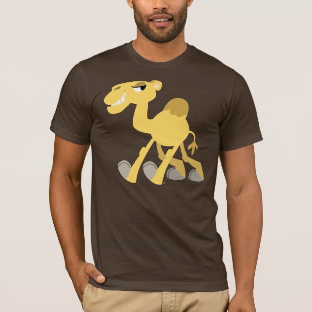 Cool and Cute Cartoon Camel T-Shirt (Front)