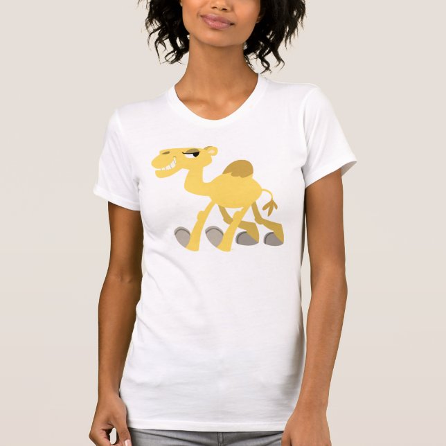 Cool and Cute Cartoon Camel Women T-Shirt (Front)
