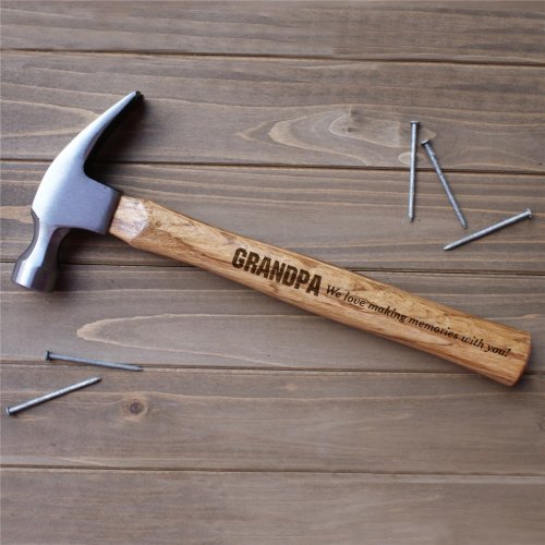 Cool and Durable Engraved Steel and Wood Hammer
