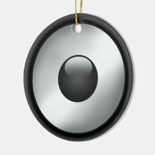 Cool and fun Music Speaker design Ceramic Ornament