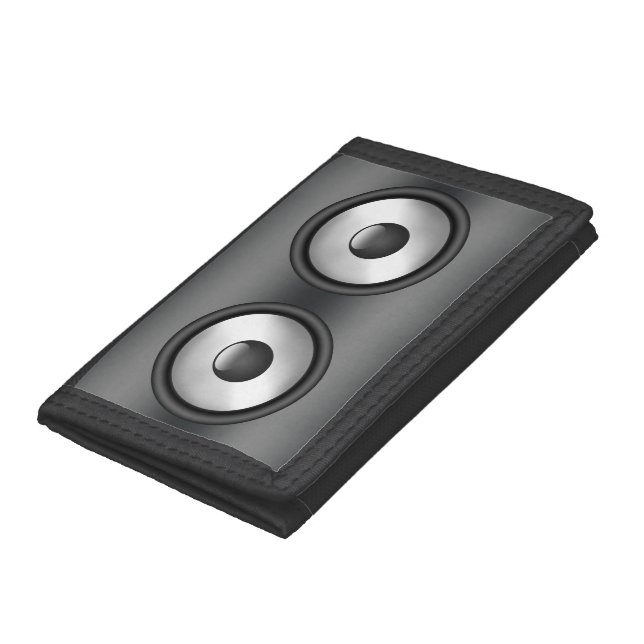 Cool and fun Music Speaker design Tri-fold Wallet (Bottom)