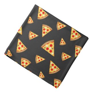 Cool and fun pizza slices pattern bandana