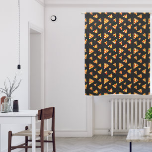 Cool and fun pizza slices pattern blackout curtains