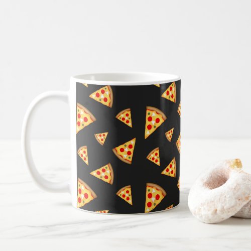 Cool and fun pizza slices pattern coffee mug