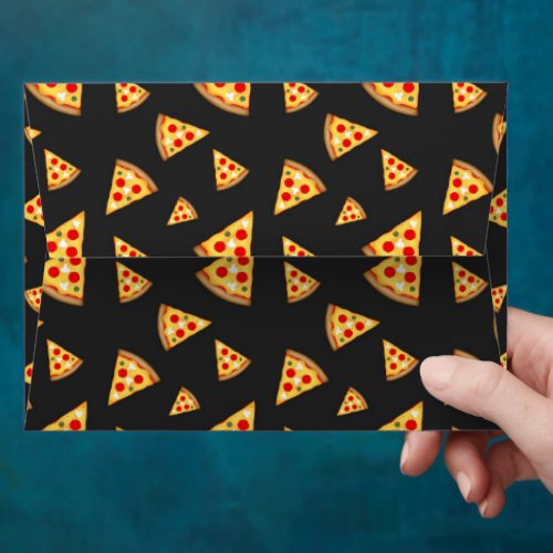 Cool and fun pizza slices pattern envelope