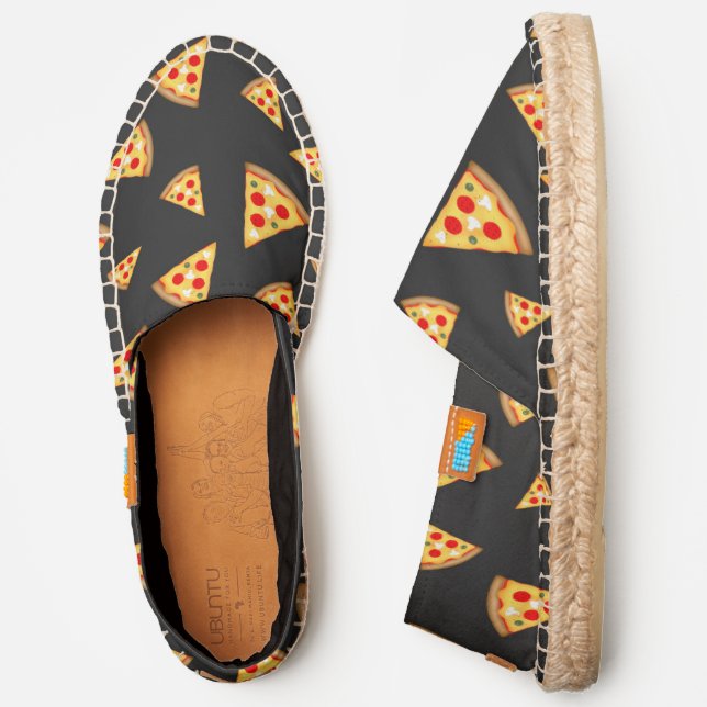 Cool and fun pizza slices pattern espadrilles (Side)