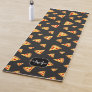 Cool and fun pizza slices pattern Monogram Yoga Mat