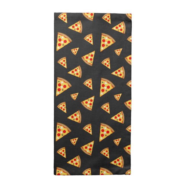 Cool and fun pizza slices pattern napkin (Half Fold)