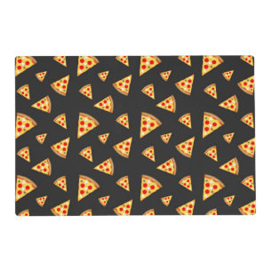 Cool and fun pizza slices pattern placemat