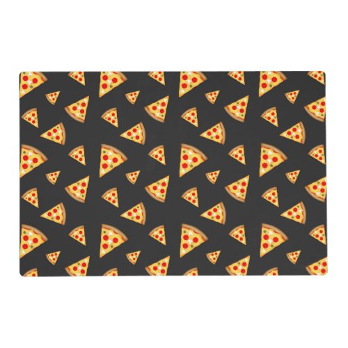 Cool and fun pizza slices pattern placemat