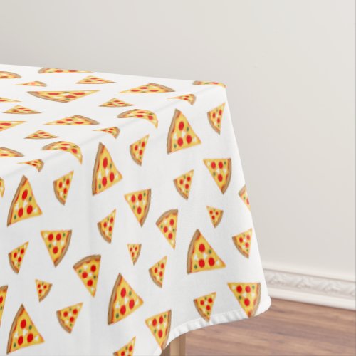 Cool and fun pizza slices pattern tablecloth