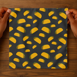 Cool and fun yummy taco pattern bandana