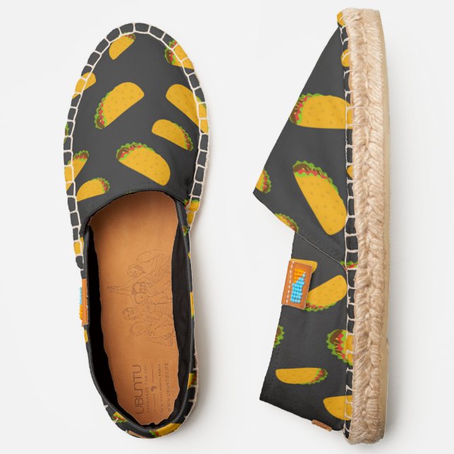 Cool and fun yummy taco pattern espadrilles (Side)