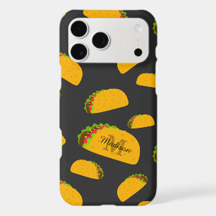 Cool and fun yummy taco pattern Monogram iPhone 17 Pro Max Case