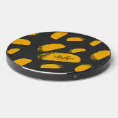 Cool and fun yummy taco pattern Monogram Wireless Charger (Front 2)