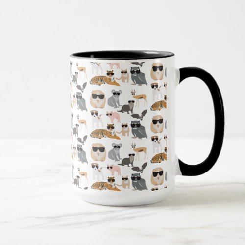 Cool and Funny Animals Wearing Sunglasses Mug