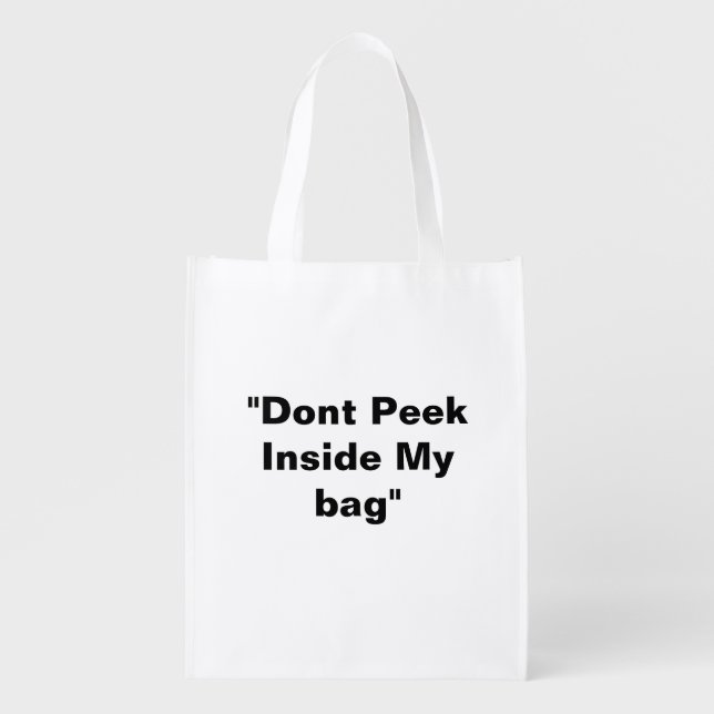 Cool And Funny Quoted Bag In White Colour (Front)