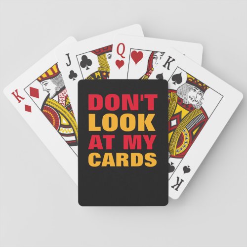 cool and funny typography playing cards