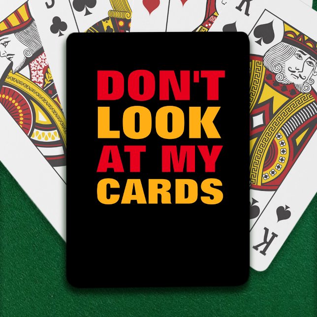 Cool and funny typography poker cards (Creator Uploaded)
