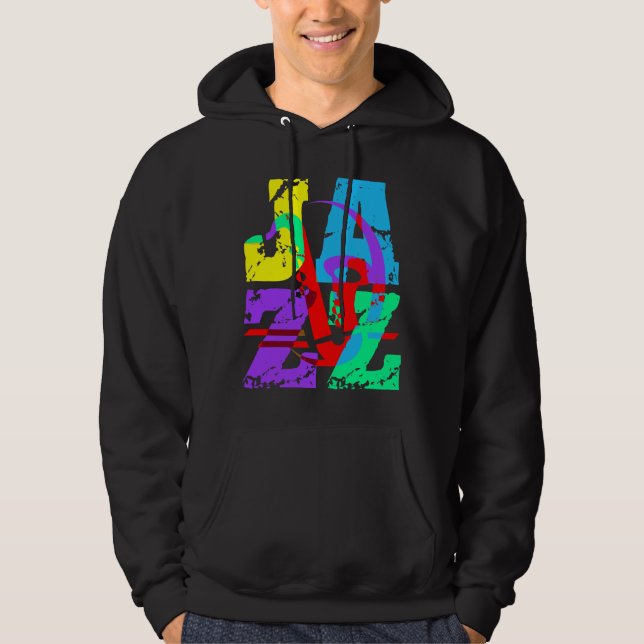 Cool and hip Jazz Hoodie (Front)
