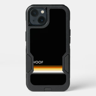Cool and Modern Gay Bears Pride Flag WOOF iPhone 13 Case