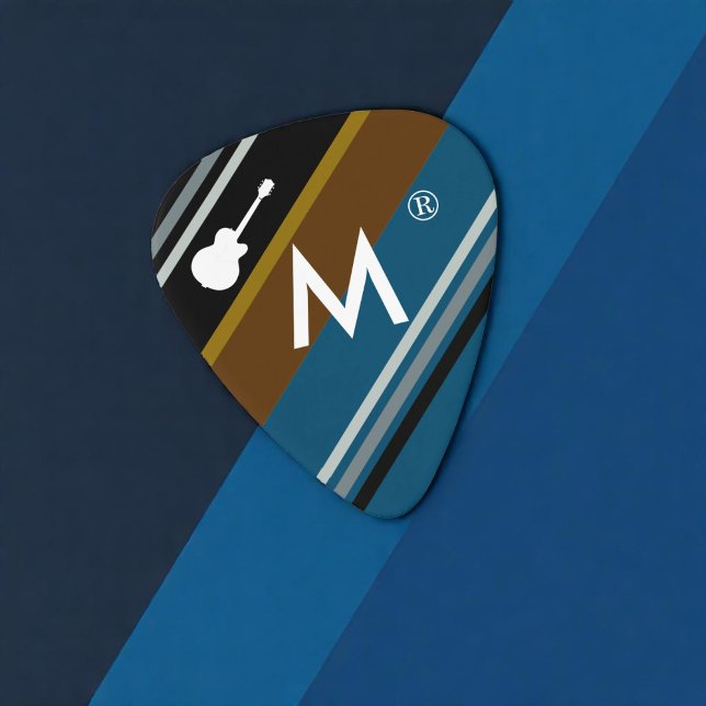 cool and Monogrammed guitar pick for guitarplayers (Creator Uploaded)