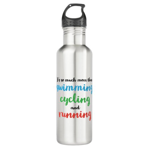 Cool and original Triathlon design for triathletes Stainless Steel Water Bottle
