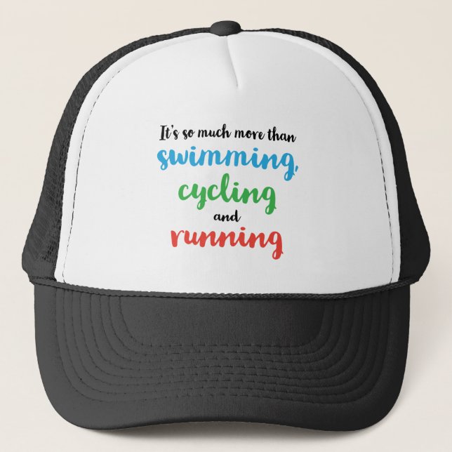 Cool and original Triathlon design for triathletes Trucker Hat (Front)