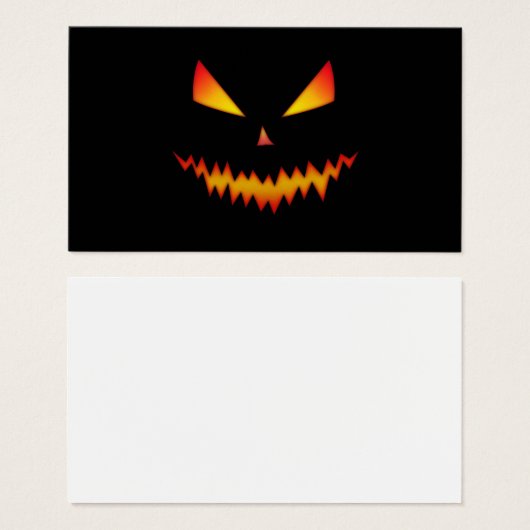 Cool and scary Jack O'Lantern face Halloween (Front & Back)
