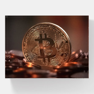 Cool and Shiny Bitcoin Stash Paperweight