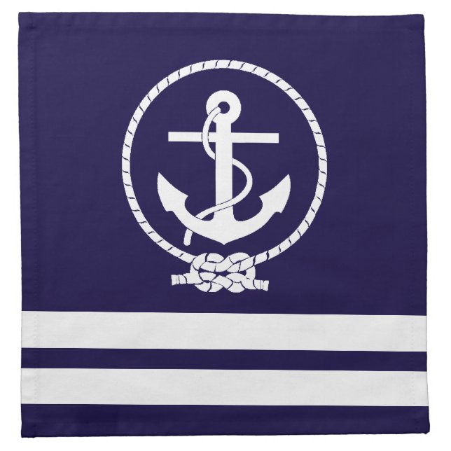Cool and Stylish Nautical Theme Napkin (Front)