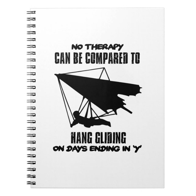 cool and trending Hang gliding DESIGNS Notebook (Front)