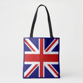 Cool And Trendy Fashion Accessory The Union Jack Tote Bag by FUNNSTUFF4U at Zazzle