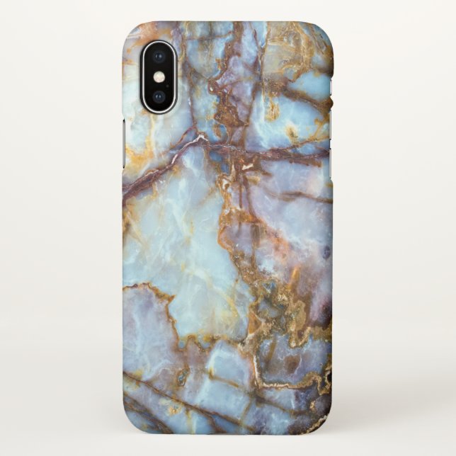 Cool and Trendy Marble Stone Texture Pattern iPhone Case (Back)