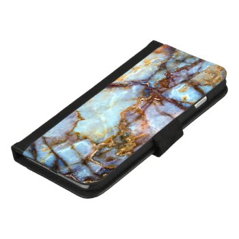 Cool And Trendy Marble Stone Texture Pattern Iphone 8/7 Plus Wallet Case by CityHunter at Zazzle