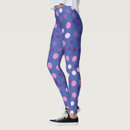 Cool And Trendy Polk Dots Pattern Leggings