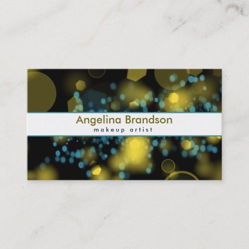 Cool and Unique White Confetti Business Card