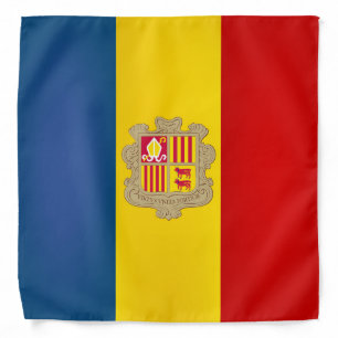 Cool Andorra Flag Fashion Bandana