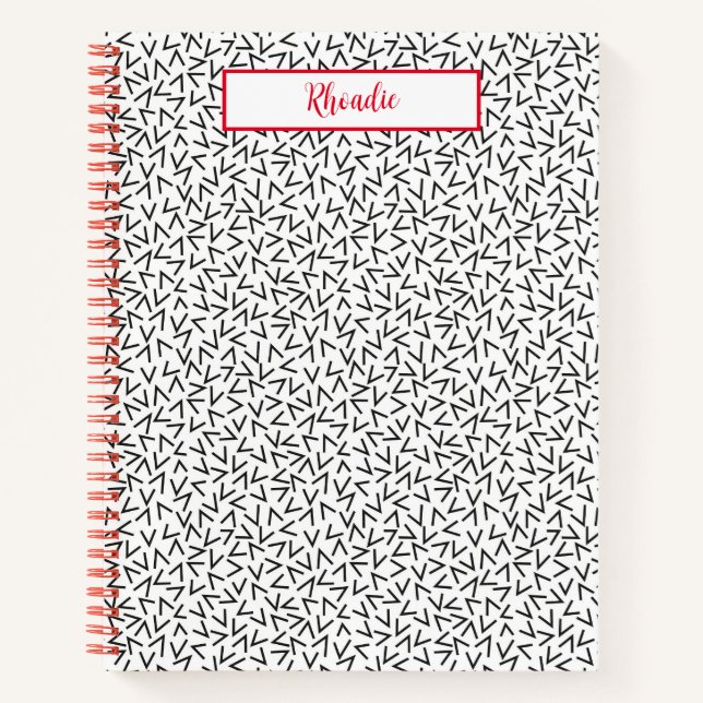 Cool Angles Geometric Design Notebook (Front)