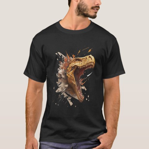 Cool angry dinosaur Tyrannosaurus Rex  1 T_Shirt