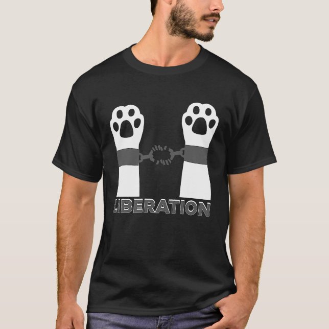 Cool Animal Liberation Free Animals Soldiers T-Shirt (Front)
