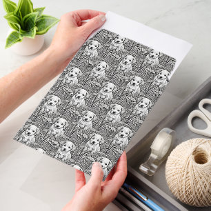 Cool Animal Pattern - Cute Dogs 3 Envelope Mailers