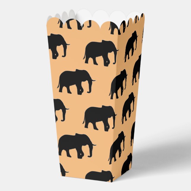 Cool Animal Pattern - Elephant 5 Favor Boxes (Back)