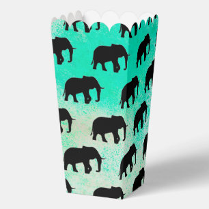 Cool Animal Pattern - Elephant 5a Favor Boxes