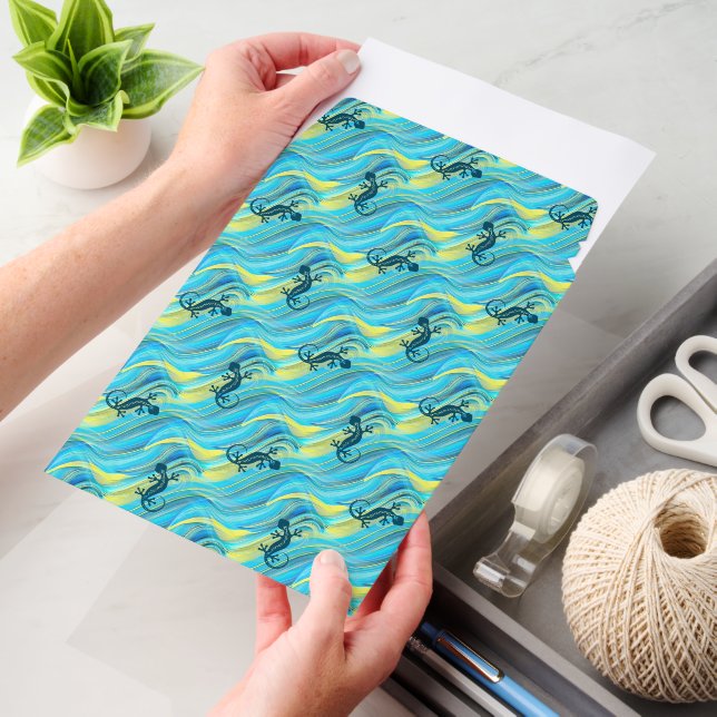 Cool Animal Pattern - Gecko 3 Envelope Mailers (Desk)