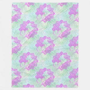 Cool Animal Pattern - Mandala Unicorn 3 Fleece Blanket