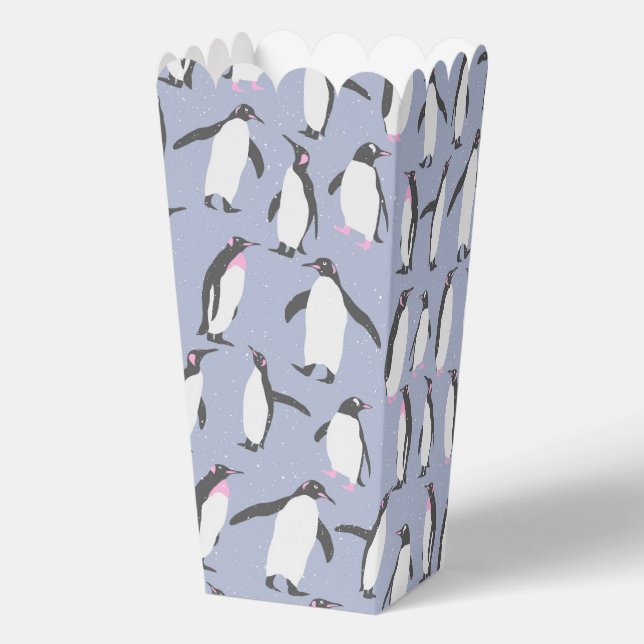Cool Animal Pattern - Penguin 1 Favor Boxes (Back)
