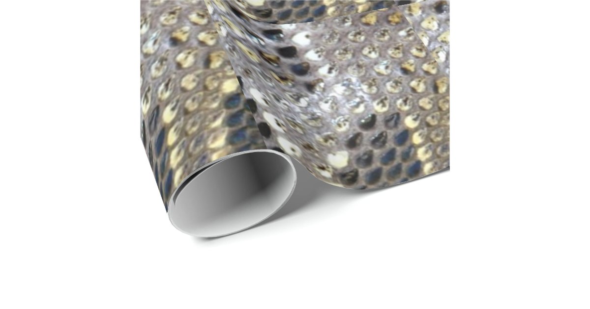 Cool animal print python snake pattern wrapping paper | Zazzle