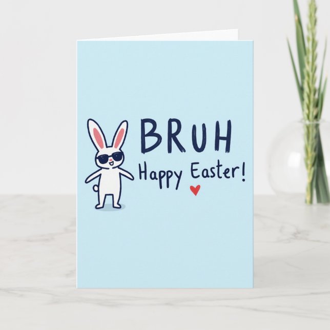 Cool Animal Seasonal Greeting Card (Front)